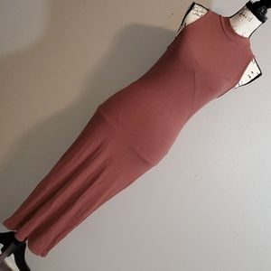 Sexy Rusty Brown bodycon dress